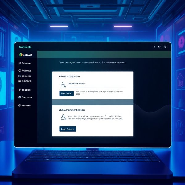 Torzon Market interface showing the new security features including advanced captcha system and 2FA authentication options in a cyberpunk aesthetic